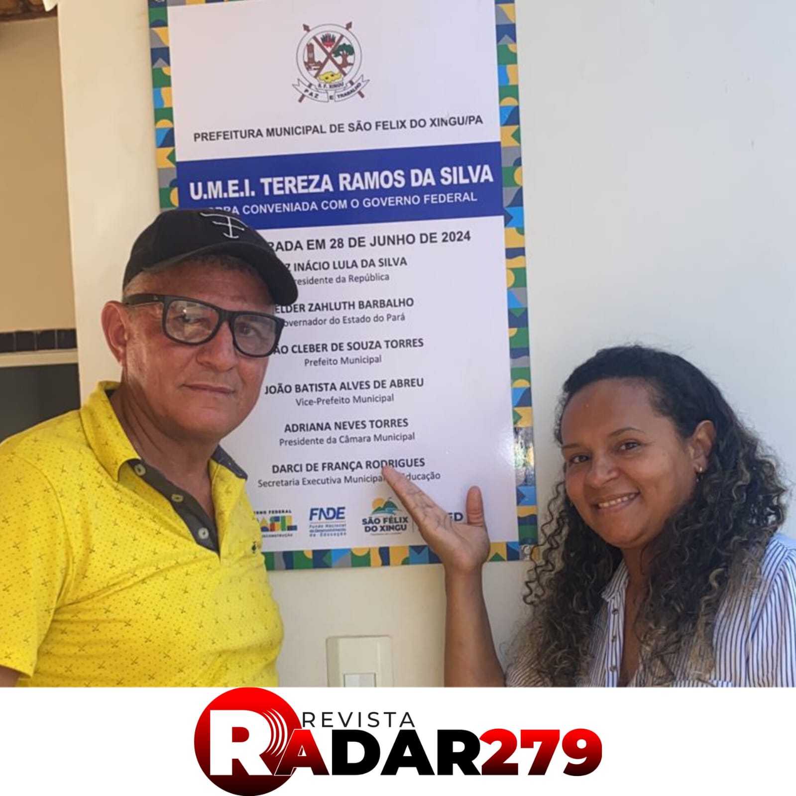 HOJE TEVE INALGURAÇAO DA CRECHE NO DISTRITO DE LADEIRA VERMELHA.