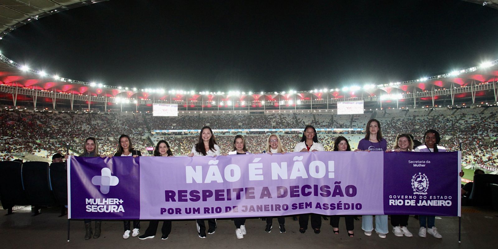 Campanha no Rio traz mais segurança para mulheres nos estádios